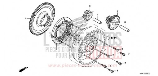 EMBRAYAGE DE DEMARRAGE CB1100SAE de 2014